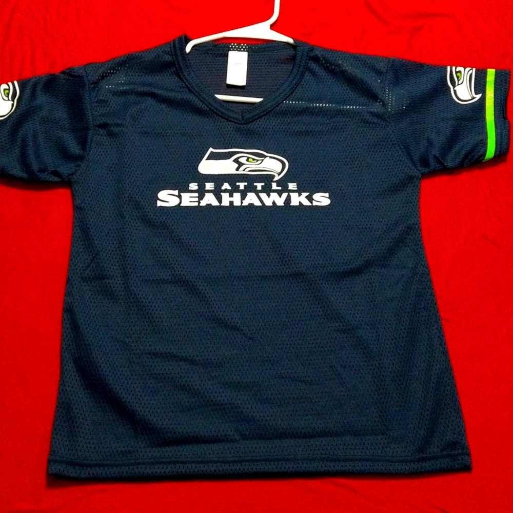New Seattle Seahawks Girls Team Jersey Shirt